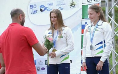 Lea Novak in Eva Alina Hočevar evropski podprvakinji v sprintu na divjih vodah