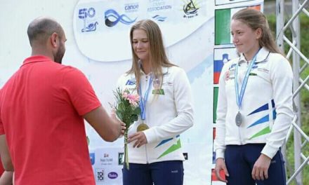 Lea Novak in Eva Alina Hočevar evropski podprvakinji v sprintu na divjih vodah